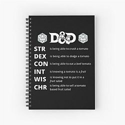 Dungeons and Dragons Spiral Notebook