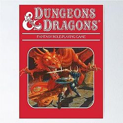 Dungeons Dragons Base Set Artwork Poster