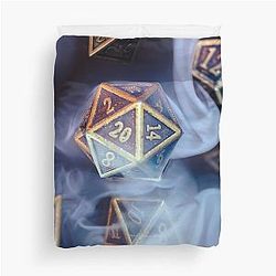 Dungeons and Dragons Dice Set: Smoky Metal Set Duvet Cover