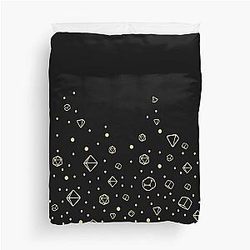 Dungeons Dragons Dice Pattern Duvet Cover