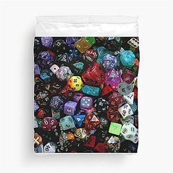 Play Gaming Dice Role Play Dungeons and Dragons Duvet Cover