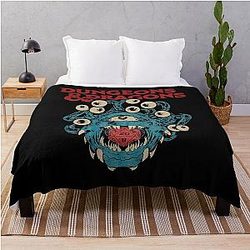 The Dungeons Dragons Retro Wave Throw Blanket