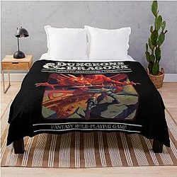 Dungeons Dragons 1974 Throw Blanket