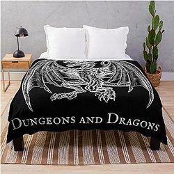 Dungeons and Drafts Design Throw Blanket
