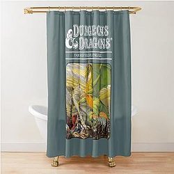 Dungeons & Dragons Companion Set rules artwork Shower Curtain