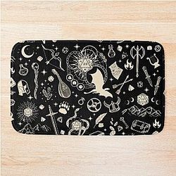 DND RPG pattern: dungeons and dragons doodles, medieval sword, axe, loot, for d&d roleplaying adventurers