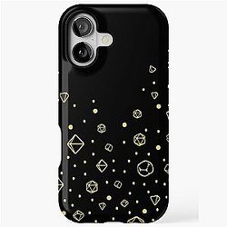 Dungeons and Dragons Dice Pattern iPhone Case