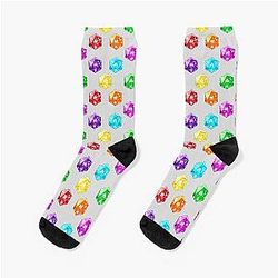 DND Dice Pattern – D20 PNG Print for TTRPG, Dungeons and Dragons Game Art Socks