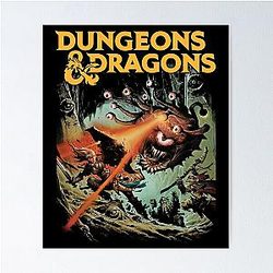 Vintage Photography Dungeons and Dragons Poster
