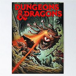 Classic Dungeons Dragons Design Poster
