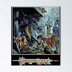 Dragonlance Advanced Dungeons and Dragons of Despair Classic Poster