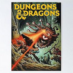 Classic Dungeons & Dragons Design Poster