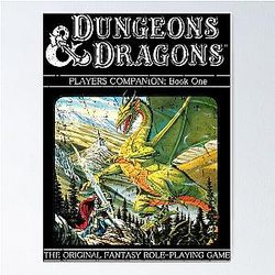 Vintage Dungeons and Dragons Drive-Ins and Dives Poster