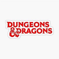 Dungeons and Dragons Logo Sticker