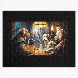 Dogs Playing Dungeons and Dragons Jigsaw Puzzle