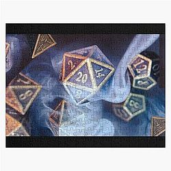 Dungeons and Dragons dnd Smoky Metal Dice Set Jigsaw Puzzle
