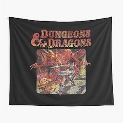 Vintage Dungeons Dragons Tapestry