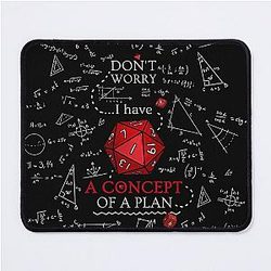 I have a plan - Critical fail in DnD - Science of D20 Mouse Pad