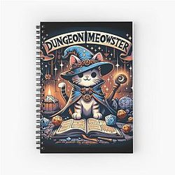 Dungeon Cat Spiral Notebook