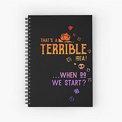 Terrible Idea - Dungeons and Dragons strategy Notebook in color