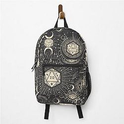 DND Celestial Dice Stars constellation sun and crescent Backpack