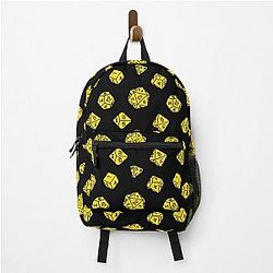 Yellow DND TTRPG Dice Backpack