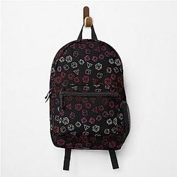 D&D Dice Lesbian Flag Pattern Backpack