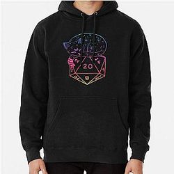 D20 CAT: Rainbow dnd Hoodie