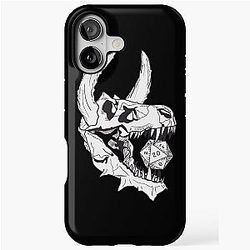 Dnd Dragon skull, Mighty Monster with D20 Dice. iPhone Tough Case