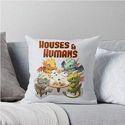 Houses and Humans DnD Throw Pillow