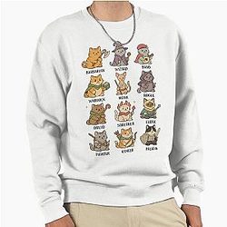 Funny D&D Cats Sweatshirt, Retro D&D Tee, Role Playing Games Pullover