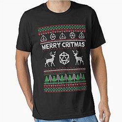 Merry Christmas DND Ugly Sweater - DND Essential T-Shirt