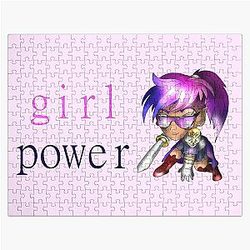 Girl Power Chibi Dnd Elf Jigsaw Puzzle