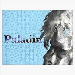 Blue eyed D&D paladin Jigsaw Puzzle