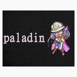 Dnd Paladin in Pink Jigsaw Puzzle
