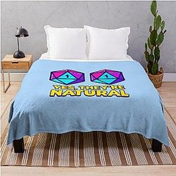 D&D Design Natural Throw Blanket