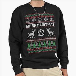 Merry Christmas DND Ugly Sweater - DND Pullover Sweatshirt