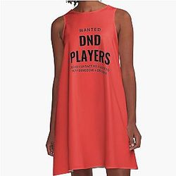DND Players Wanted A-Line Dress