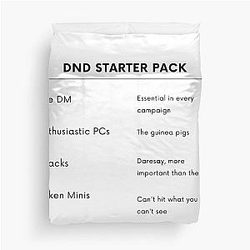 The Dungeons & Dragons Starter Pack Duvet Cover