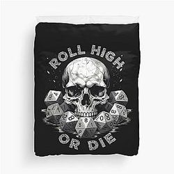 DnD Shirt Roll High D20 Dice Design Duvet Cover