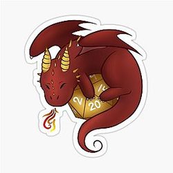 D&D Dragon Sticker
