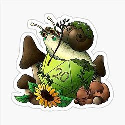 Dnd Snail Druid Sticker