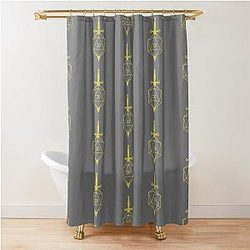 DnD Rogue Design Transparent Shower Curtain