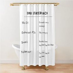 D&D Starter Pack Shower Curtain