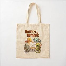 Houses and D&D Cotton Tote Bag