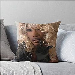 Doechii Aesthetic Throw Pillow