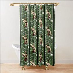 Doechii Alligator Bites Never Retro Shower Curtain