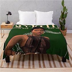 Doechii Digital Art Throw Blanket