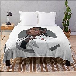 Doechii Hand Painted Throw Blanket