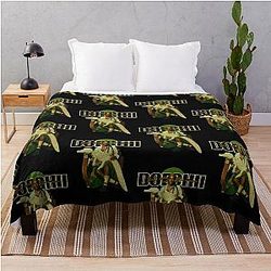 Retro Doechii Throw Blanket